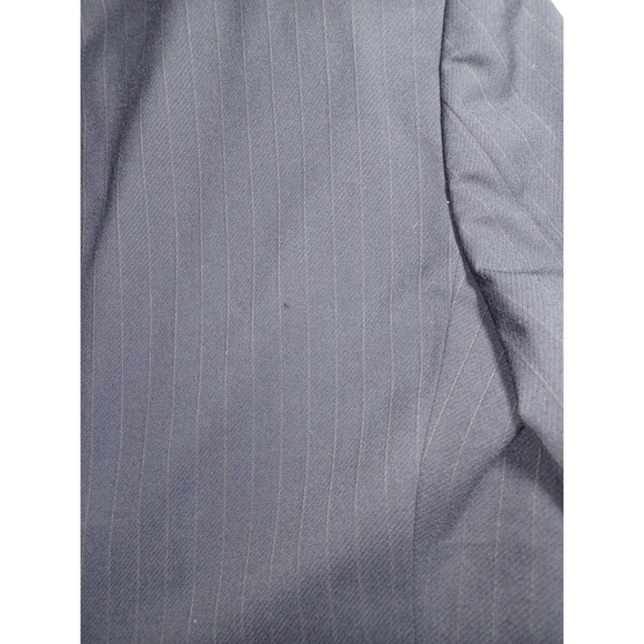 Men's Jeffrey Banks Couture Dark Blue‎ Pinstripe Suit , Size 40 Small - Picture 8 of 8